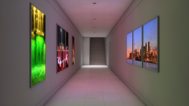 LED-Magnetbildrahmen LED Flächenlicht Galerie